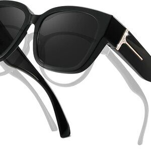 Polarized Over Prescription Sunglasses Women Men Oversized Fit UV400 for Driving